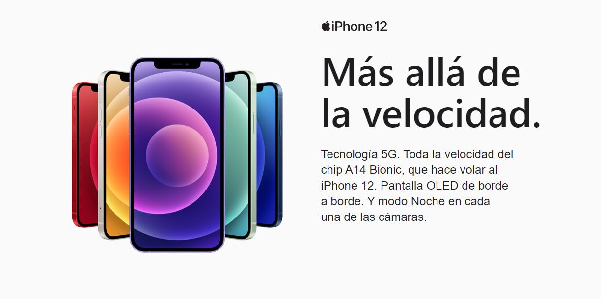 iPhone 12 , detalle del móvil iPhone 12,  telefóno móvil iPhone 12, smartphone iPhone 12 , Apple iPhone 12