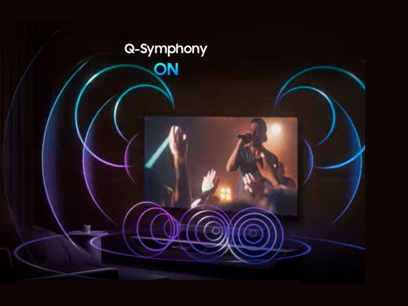 Samsung TU43U7005FKXXC precio. Escucha todos los altavoces. Q-Symphony